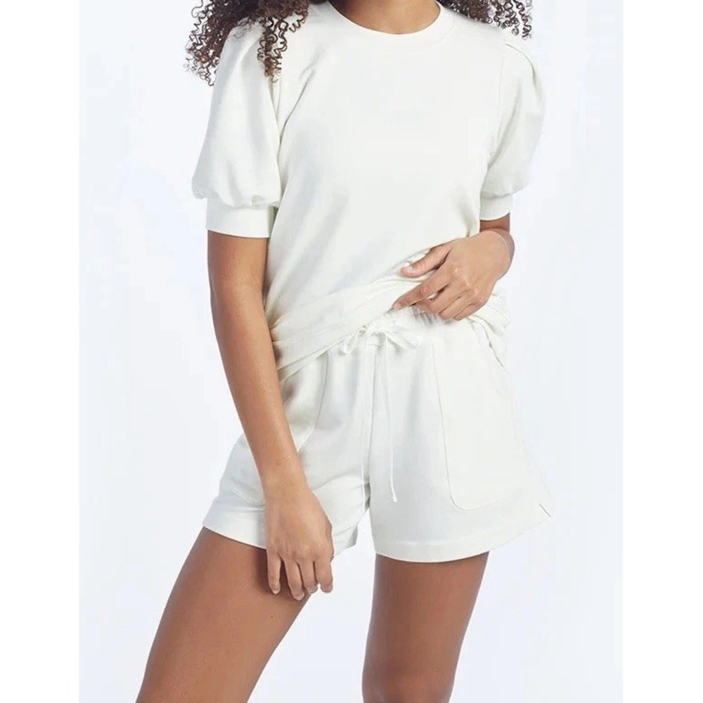 SummerSalt Lounge Shorts White Sand French Terry / Women's Small